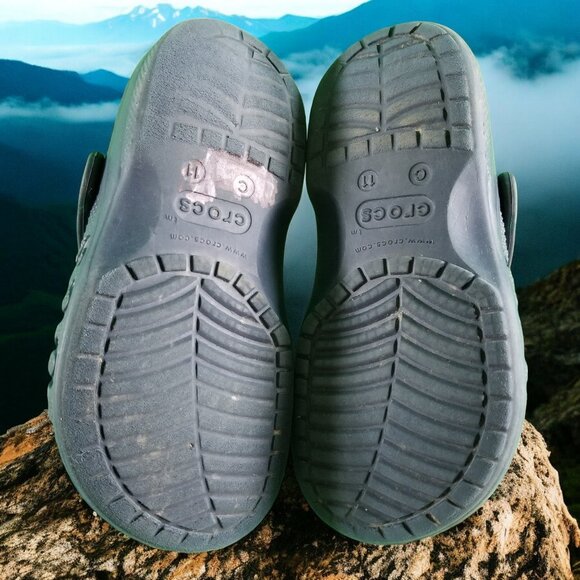 Crocs Classic Youth Size 11 Blue Comfort Shoes 12439 - Picture 7 of 8